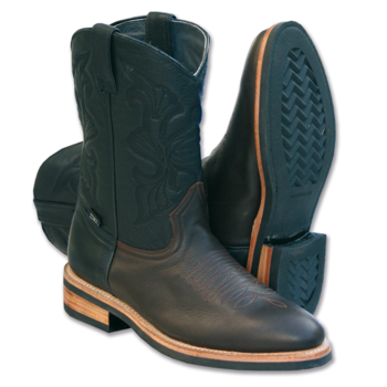 Unisex Western Boots - Black Angus